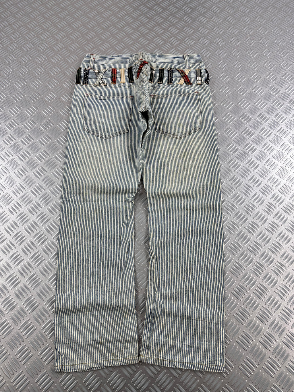 Vintage double waist japanese jeans y2k (L)