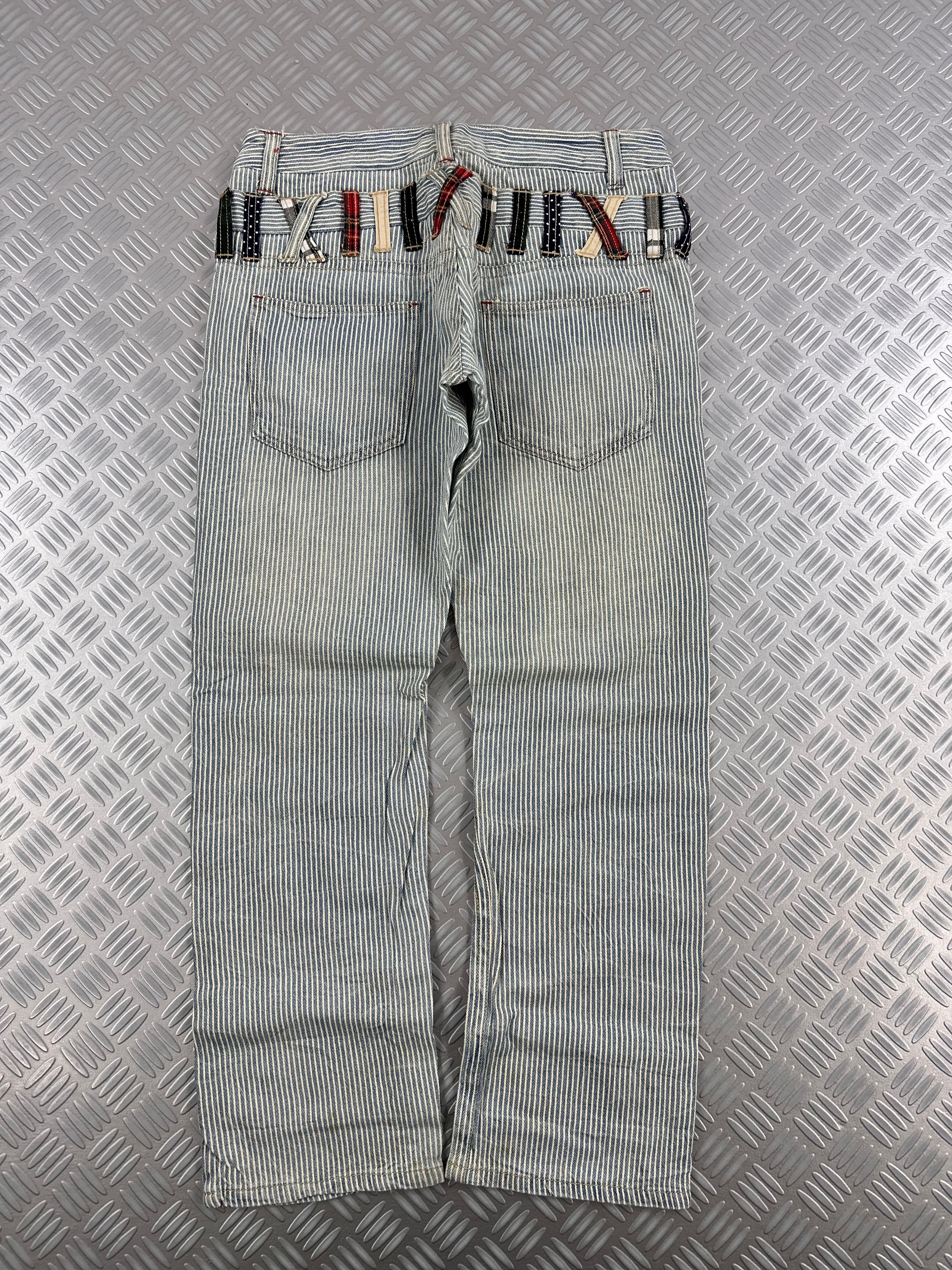 Vintage double waist japanese jeans y2k (L)