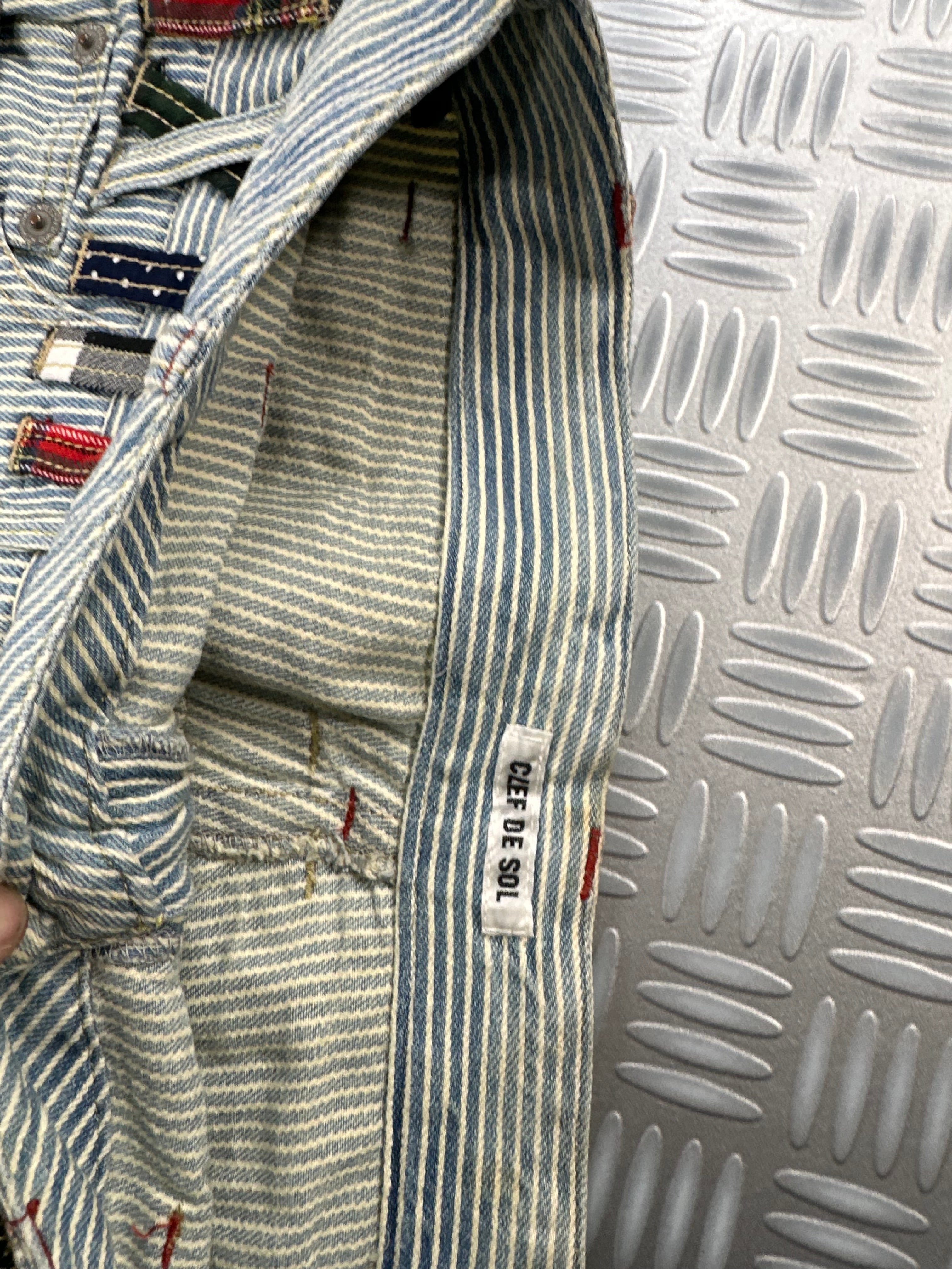 Vintage double waist japanese jeans y2k (L)