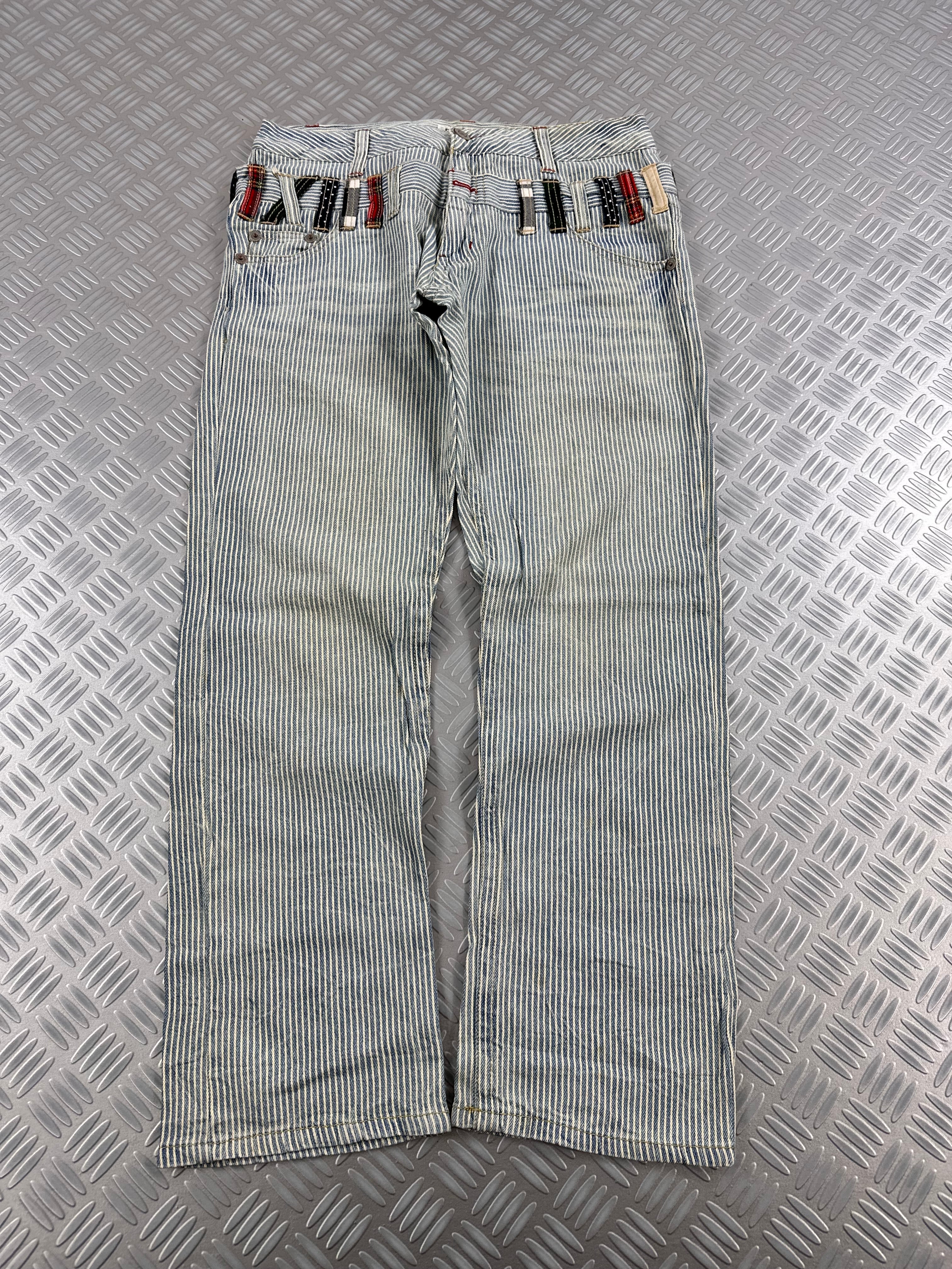 Vintage double waist japanese jeans y2k (L)