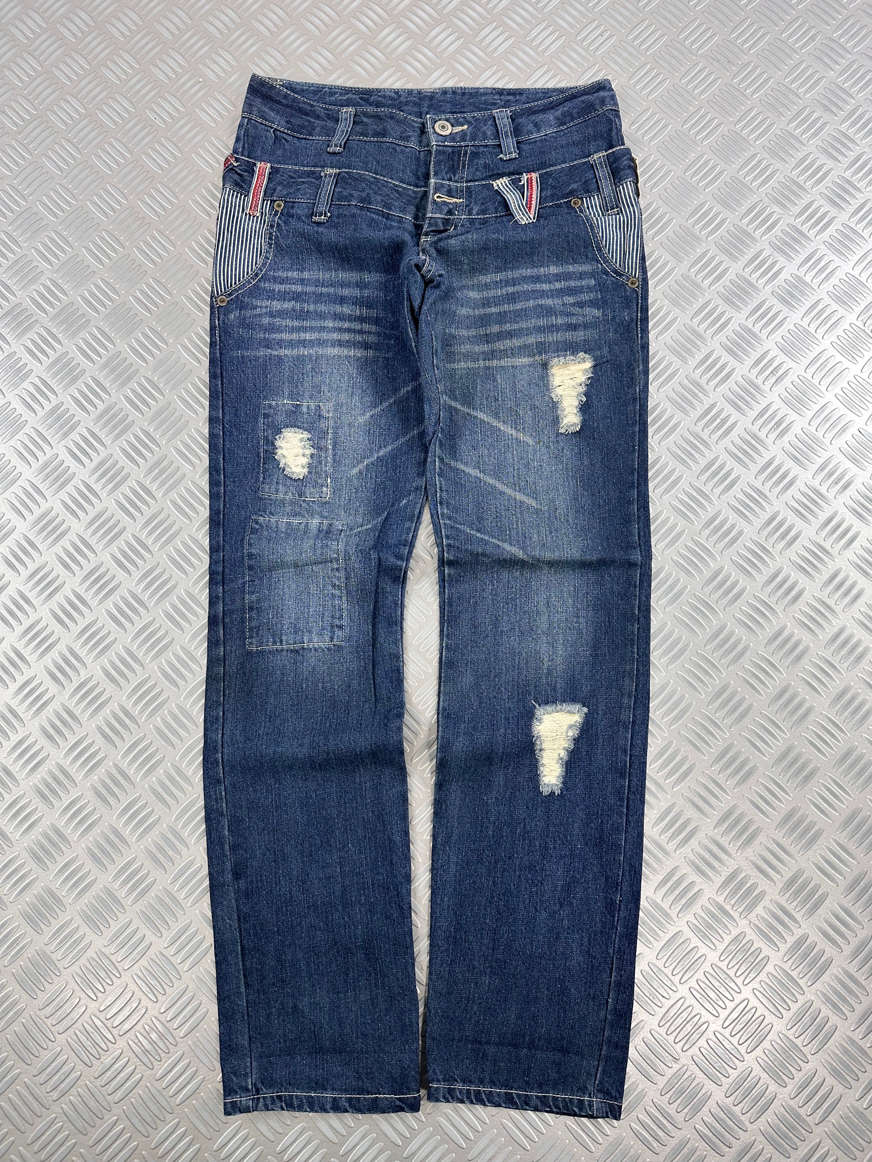 double waist japanes jeans y2k style (M)
