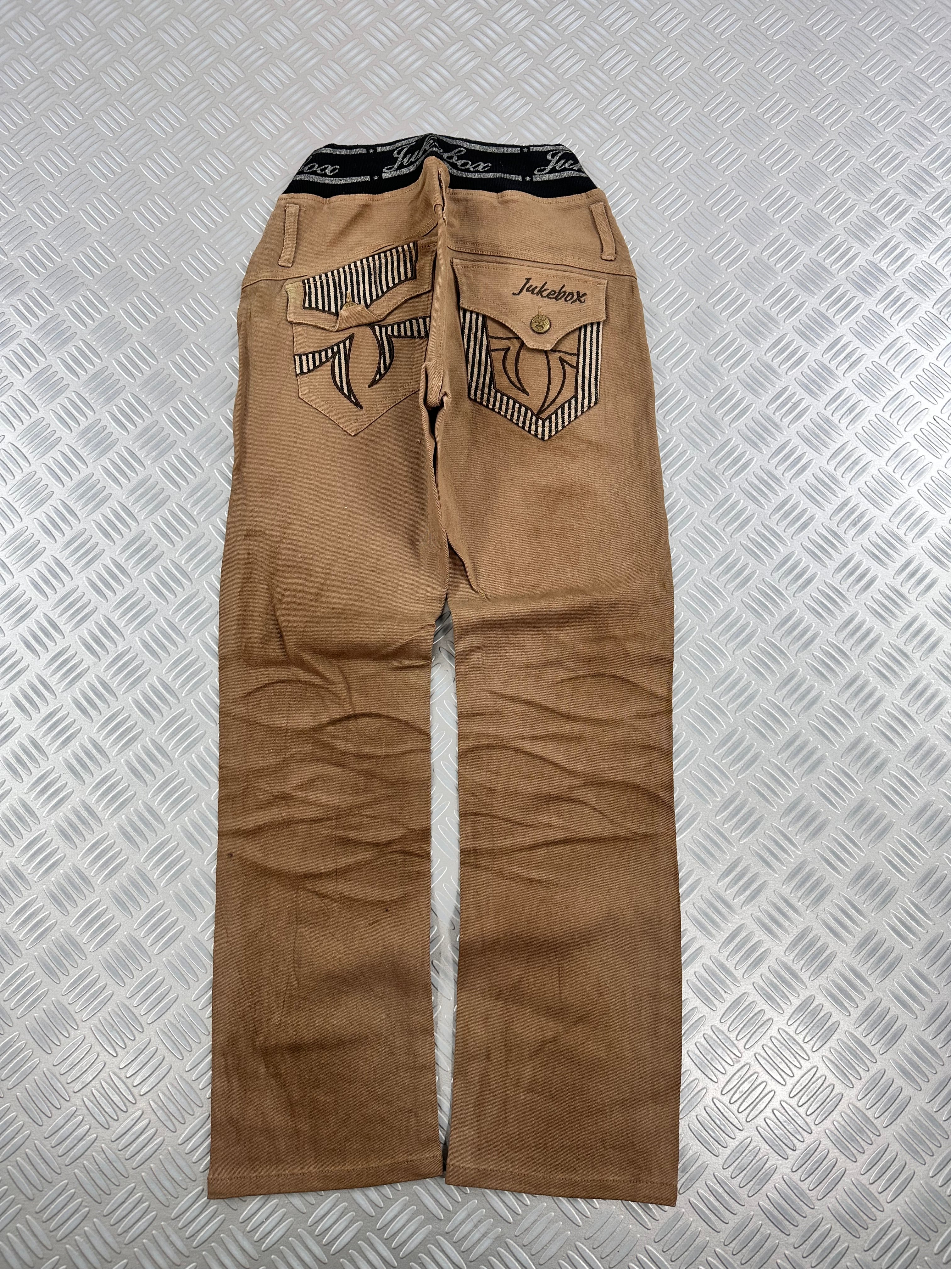 y2k japanese jeans vintage embroidered (XS)