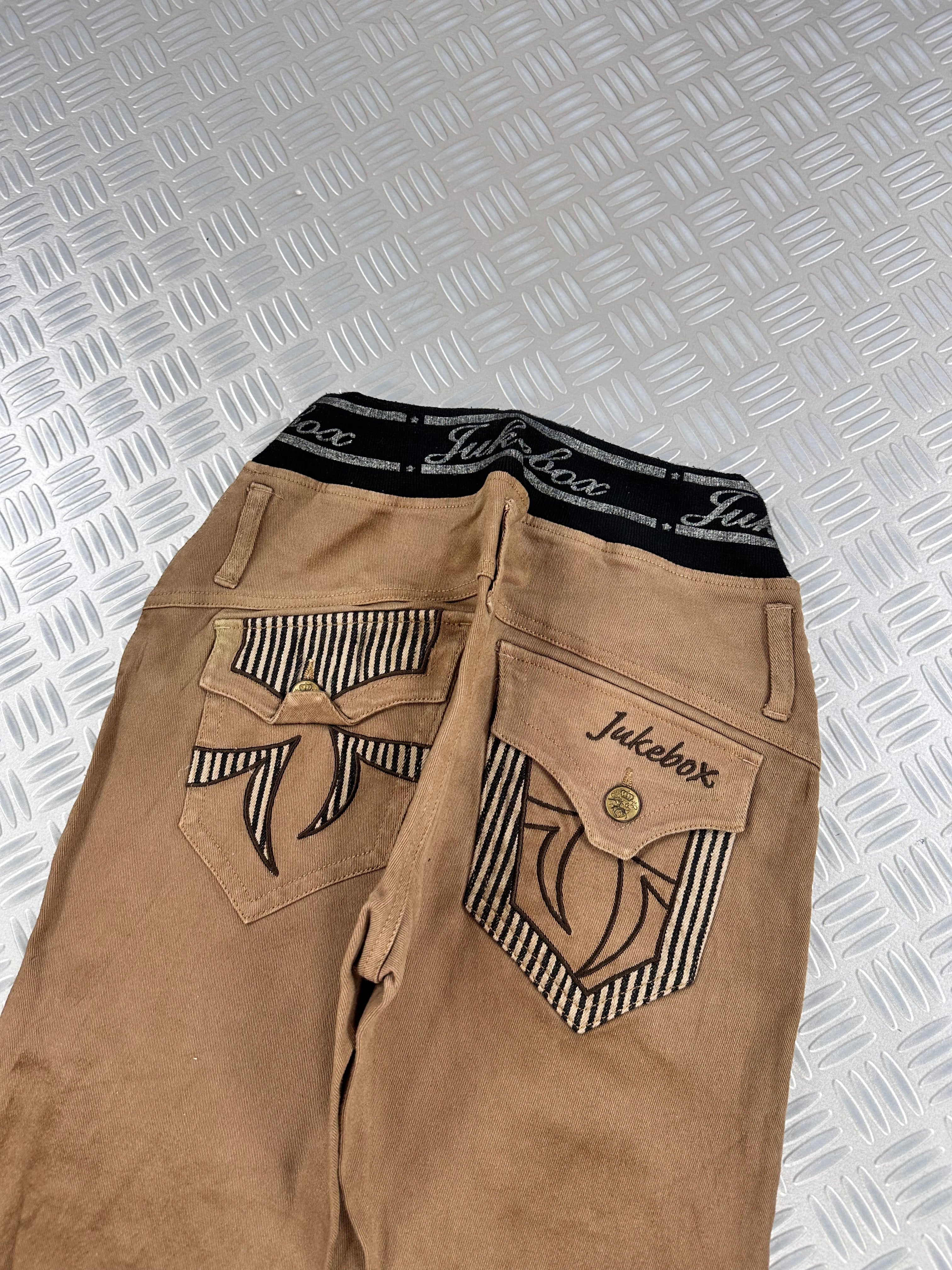 y2k japanese jeans vintage embroidered (XS)