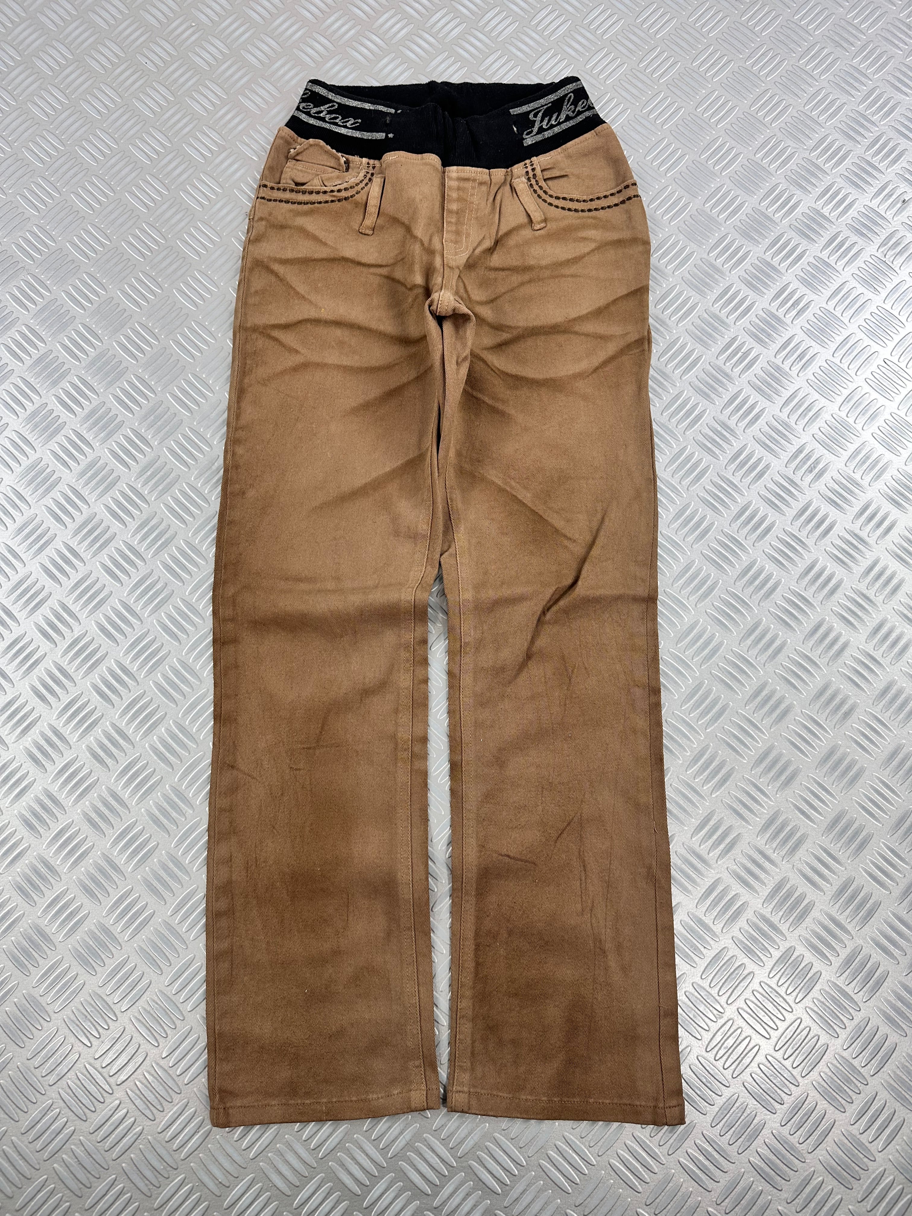 y2k japanese jeans vintage embroidered (XS)