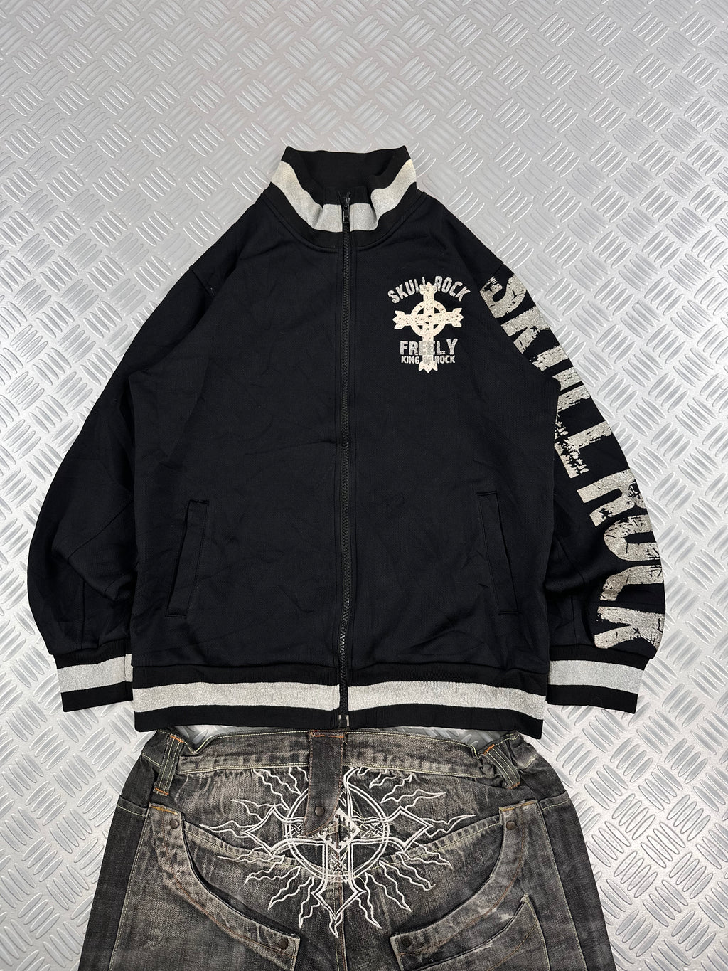 japanese graphic jacket vintage y2k (L)