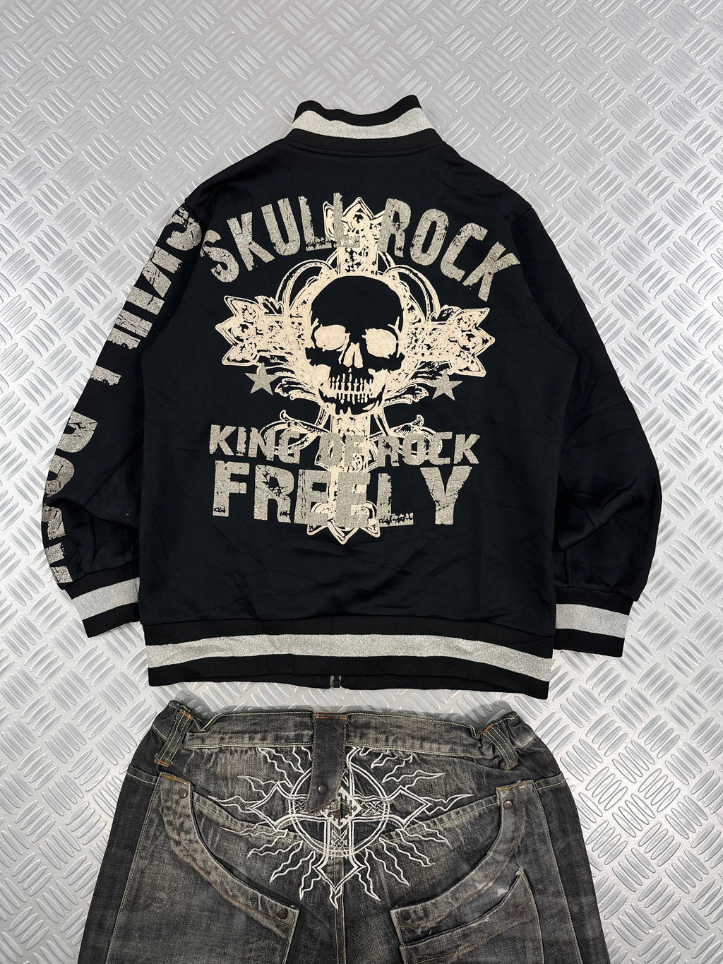 japanese graphic jacket vintage y2k (L)