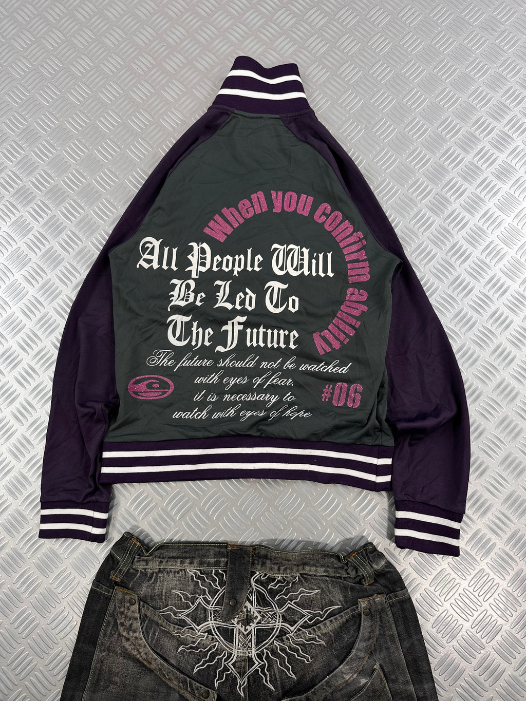 japanese y2k 00's jacket vintage (M)