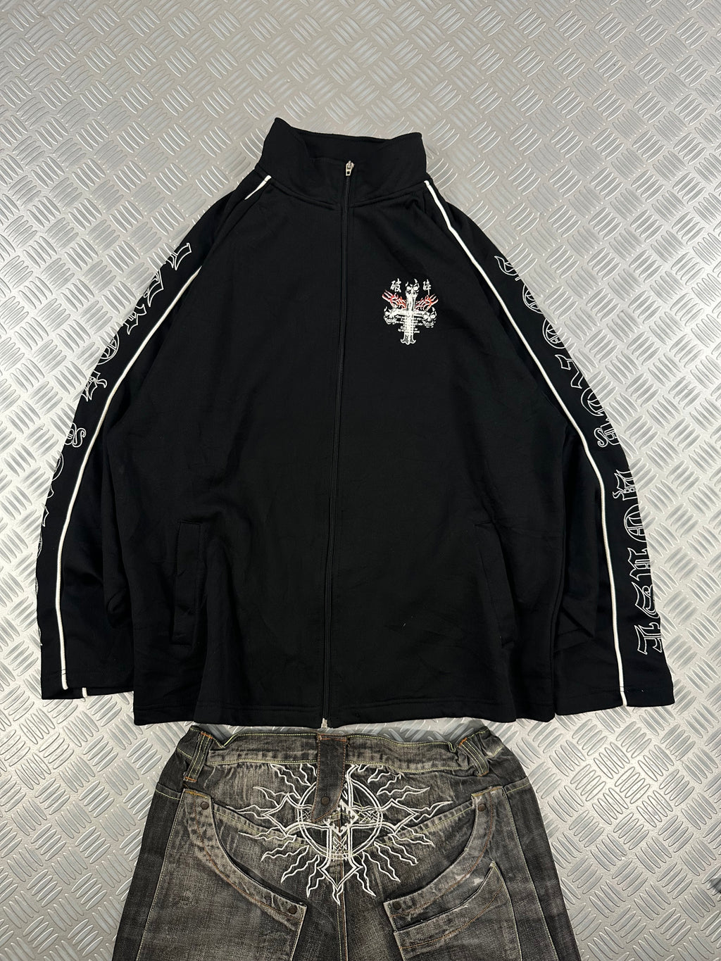 vintage y2k japanese jacket 00's (XXL)