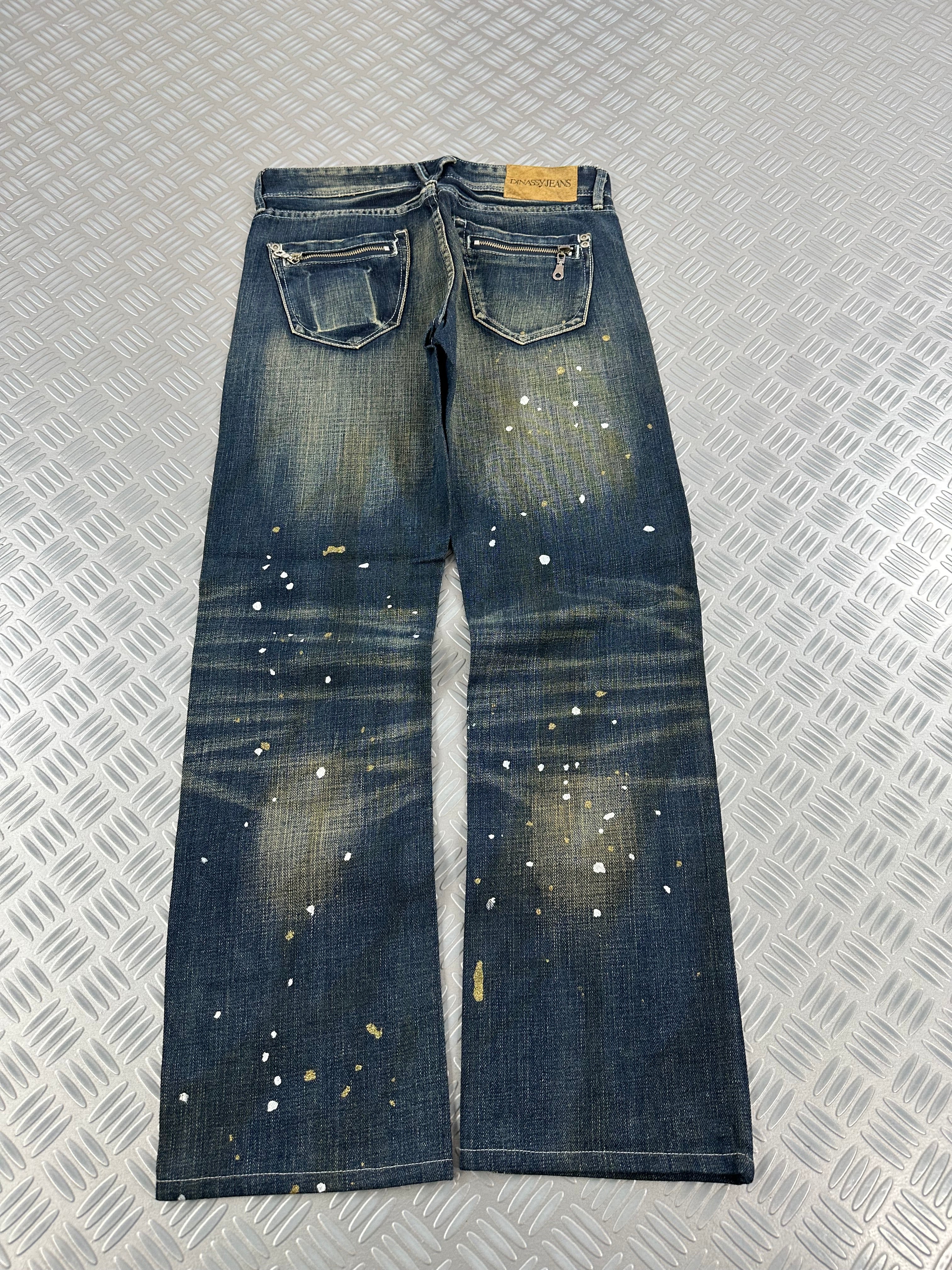 y2k japanese faded jeans 00's (M)
