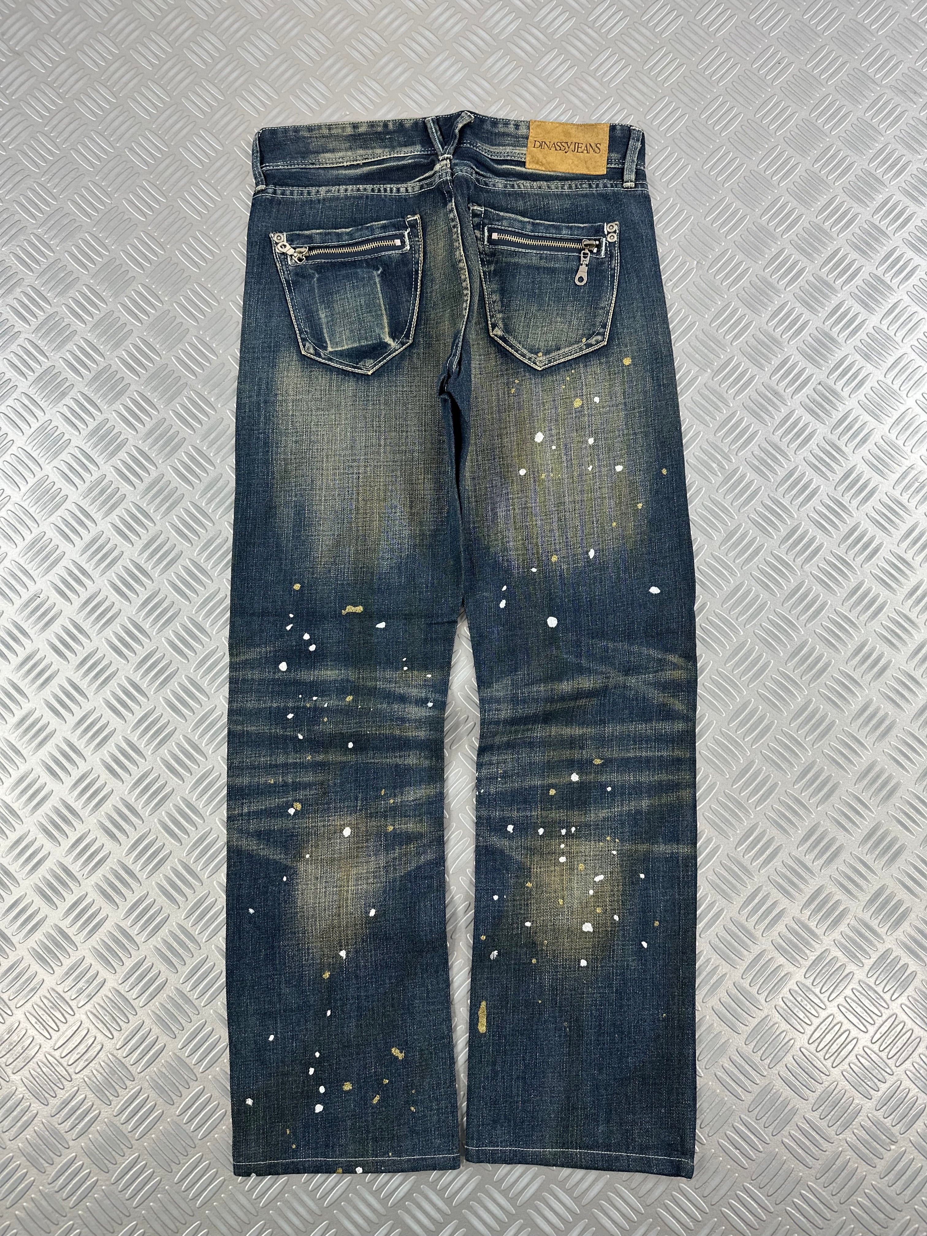 y2k japanese faded jeans 00's (M)