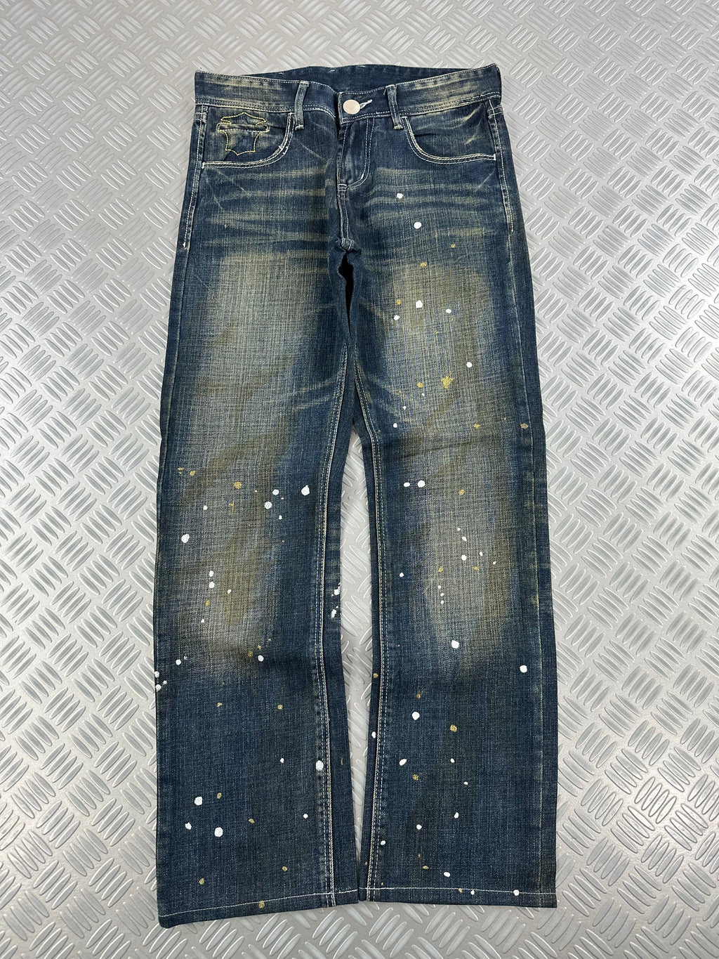 y2k japanese faded jeans 00's (M)