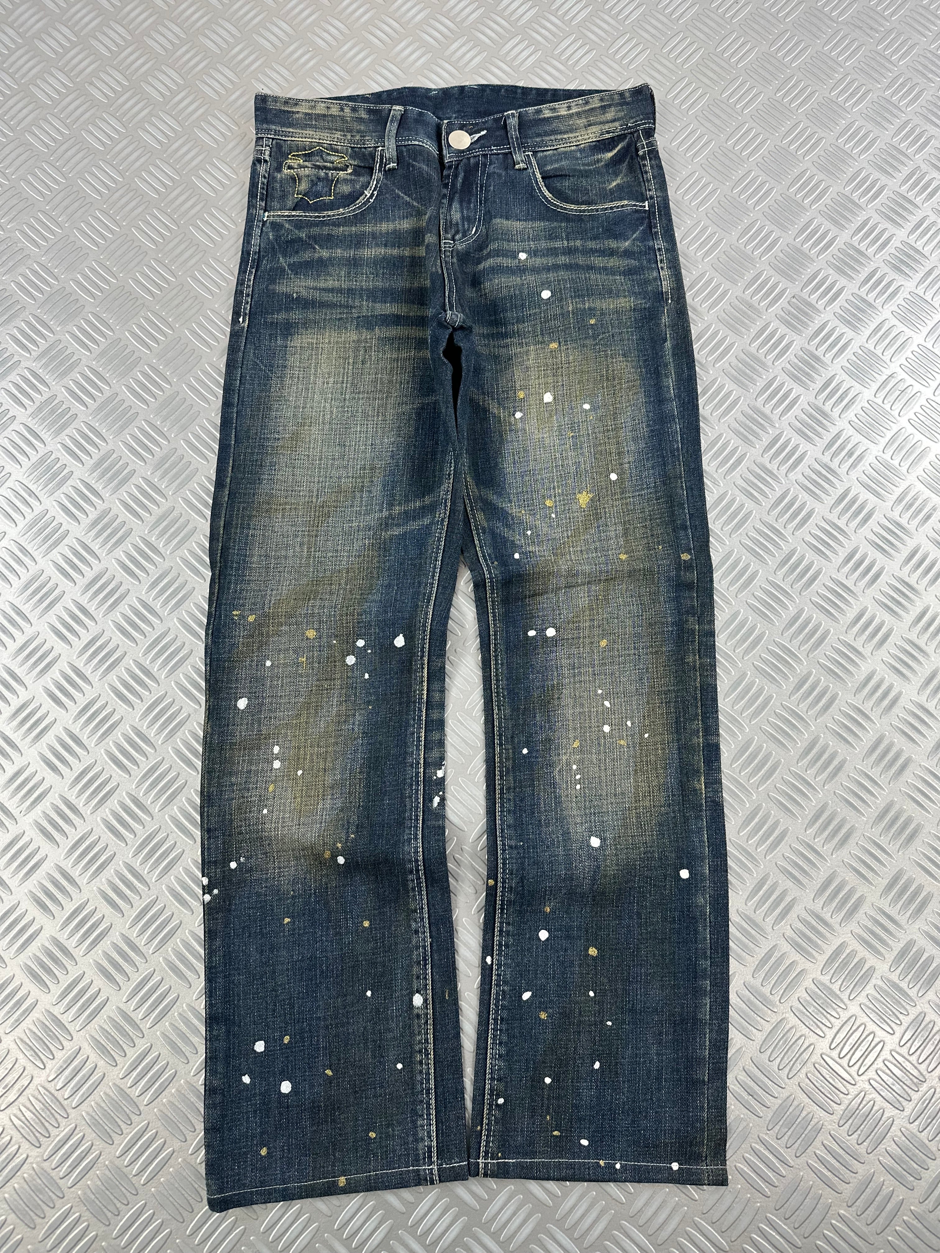 y2k japanese faded jeans 00's (M)