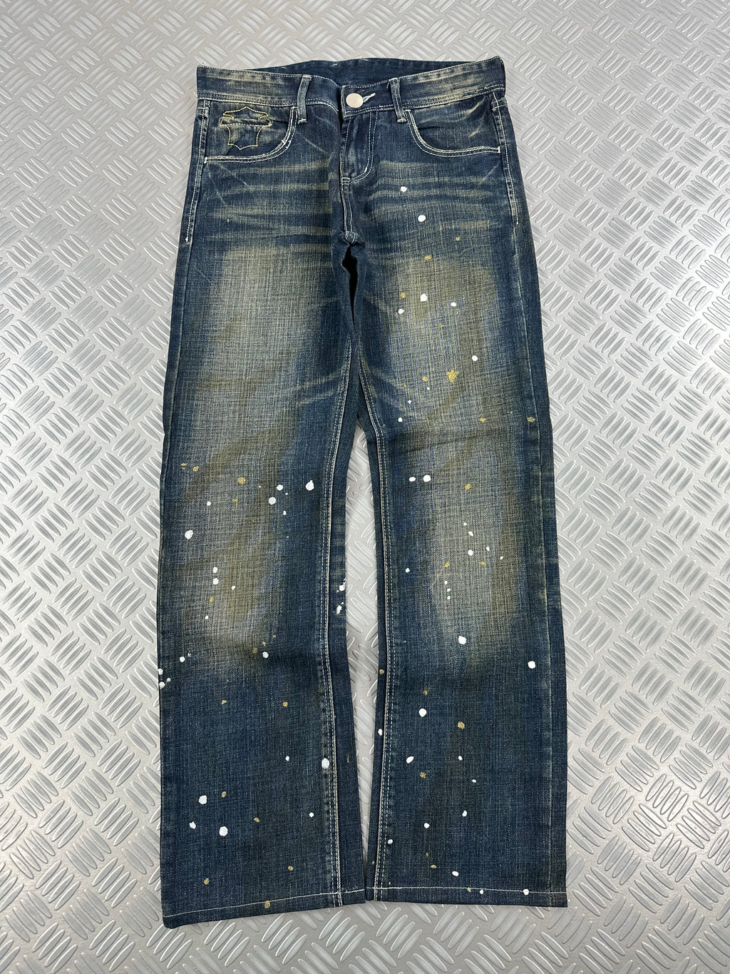 y2k japanese faded jeans 00's (M)