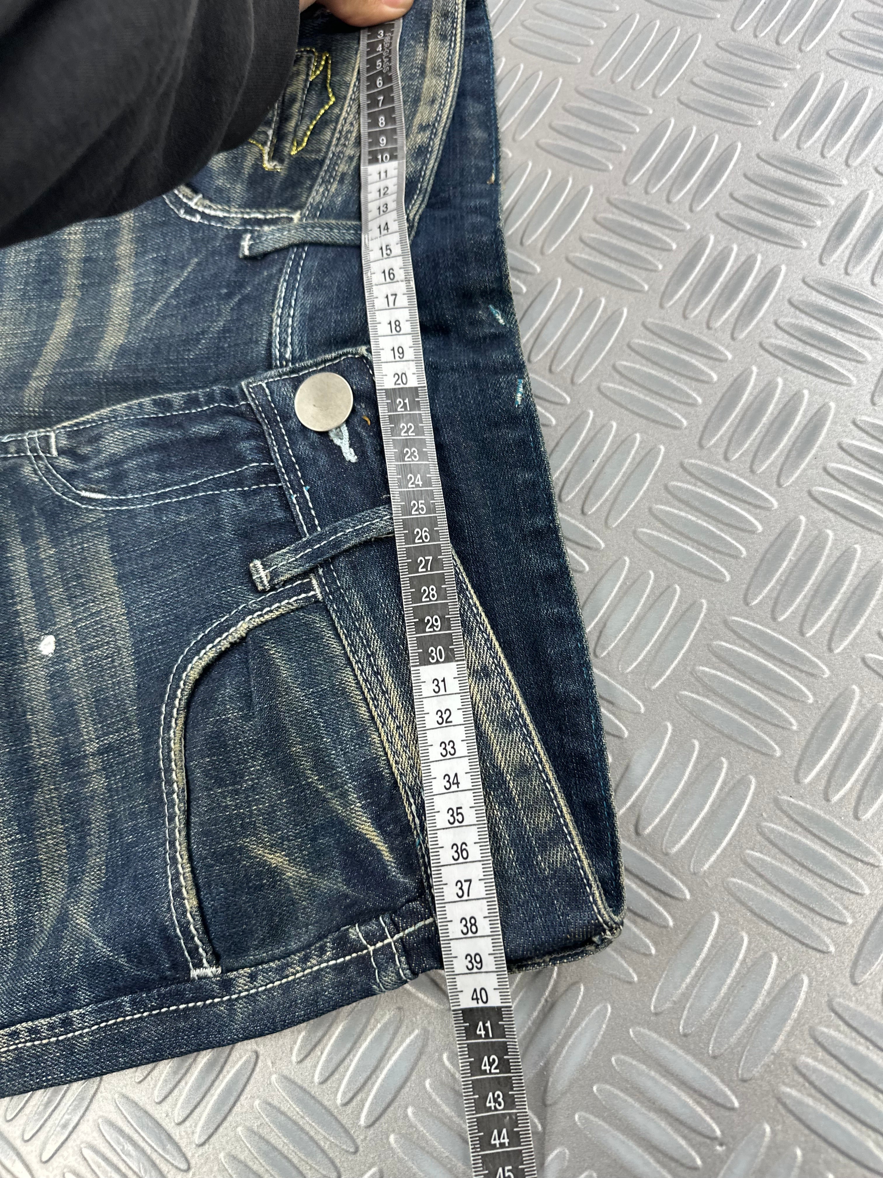 y2k japanese faded jeans 00's (M)