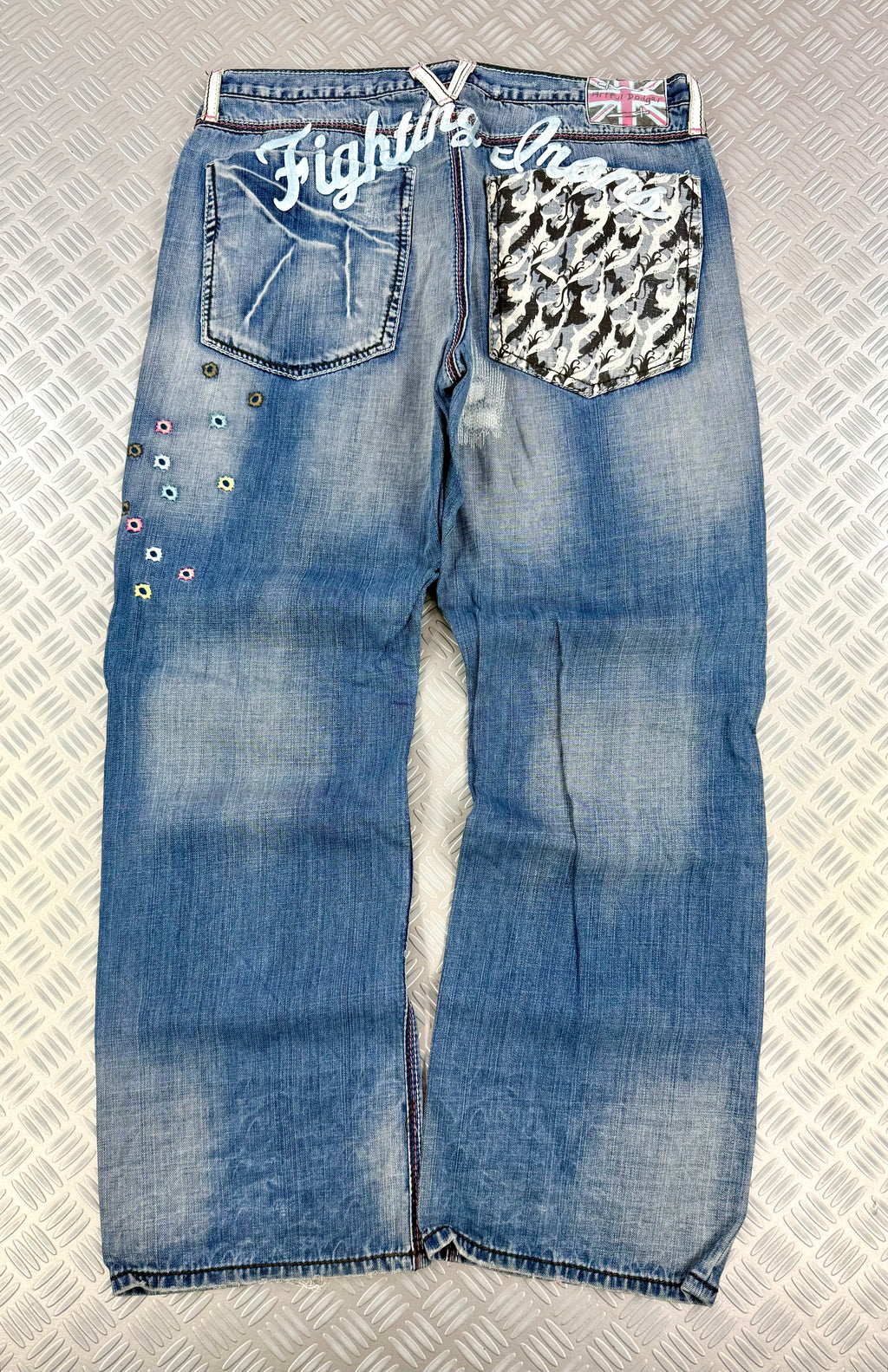 2000's artful dodger baggy jeans graphic XXL