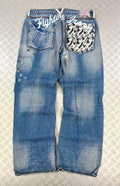 2000's artful dodger baggy jeans graphic XXL