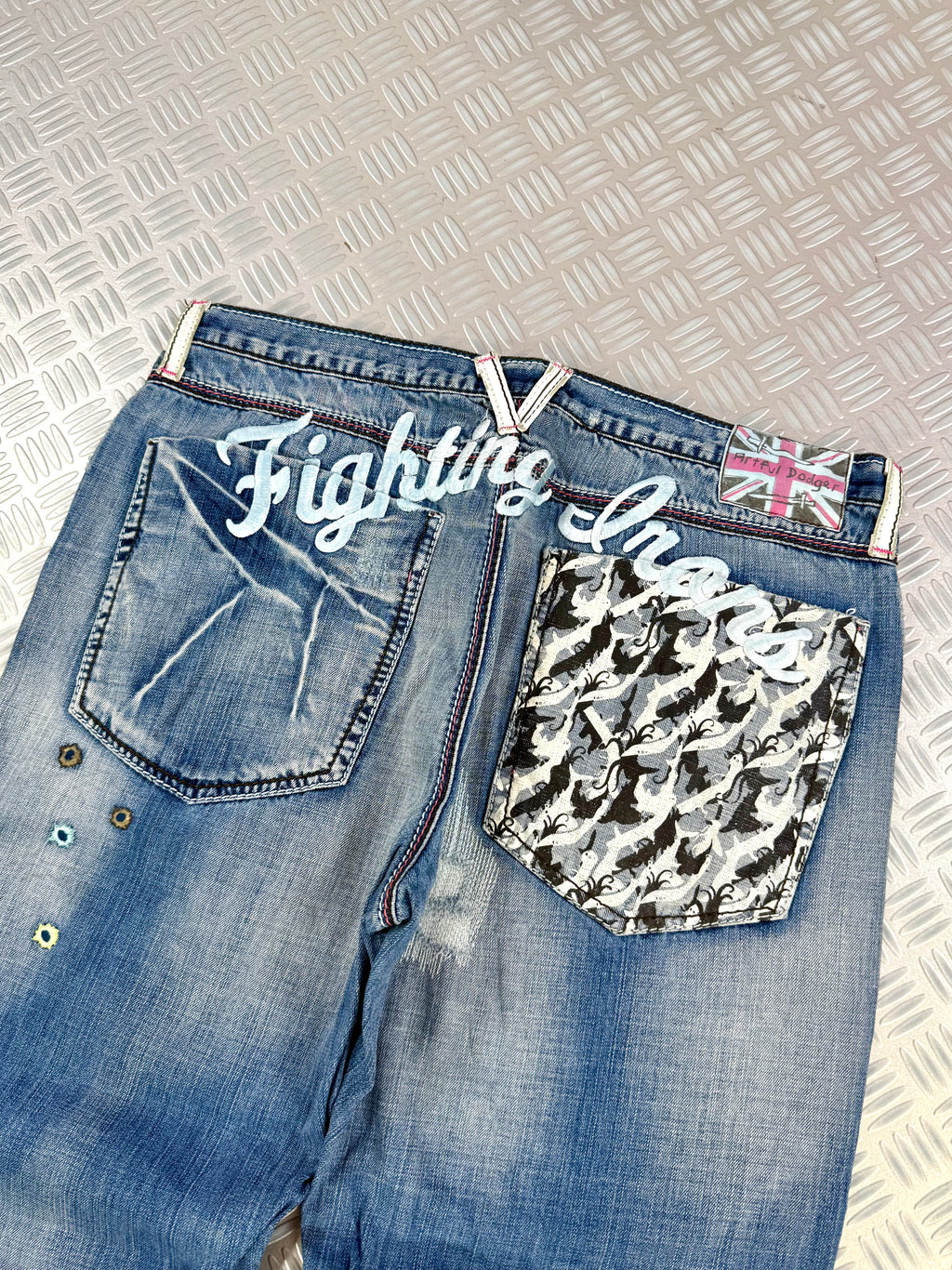 2000's artful dodger baggy jeans graphic XXL