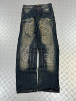 Vintage Distressed Y2K Japanese Jeans 90s (38)
