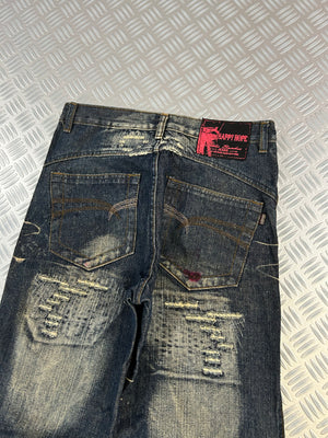 Vintage Distressed Y2K Japanese Jeans 90s (38)