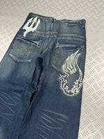 Vintage Angel Wings y2k Baggy Jeans 2000s edit