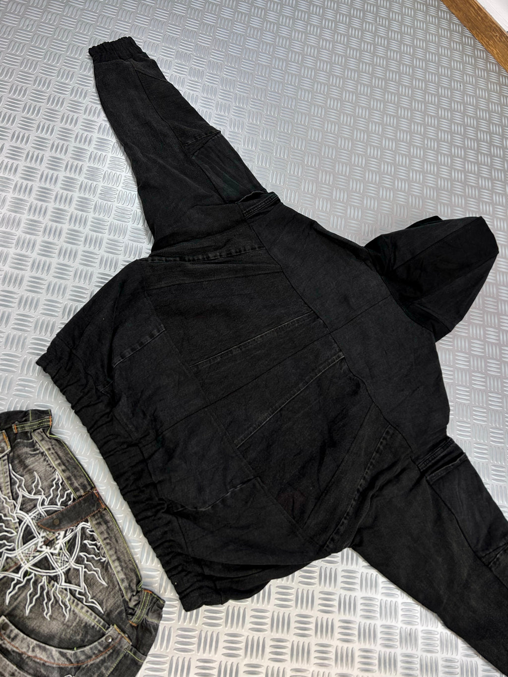 handmade hooded carhartt jacket upcycled (L)