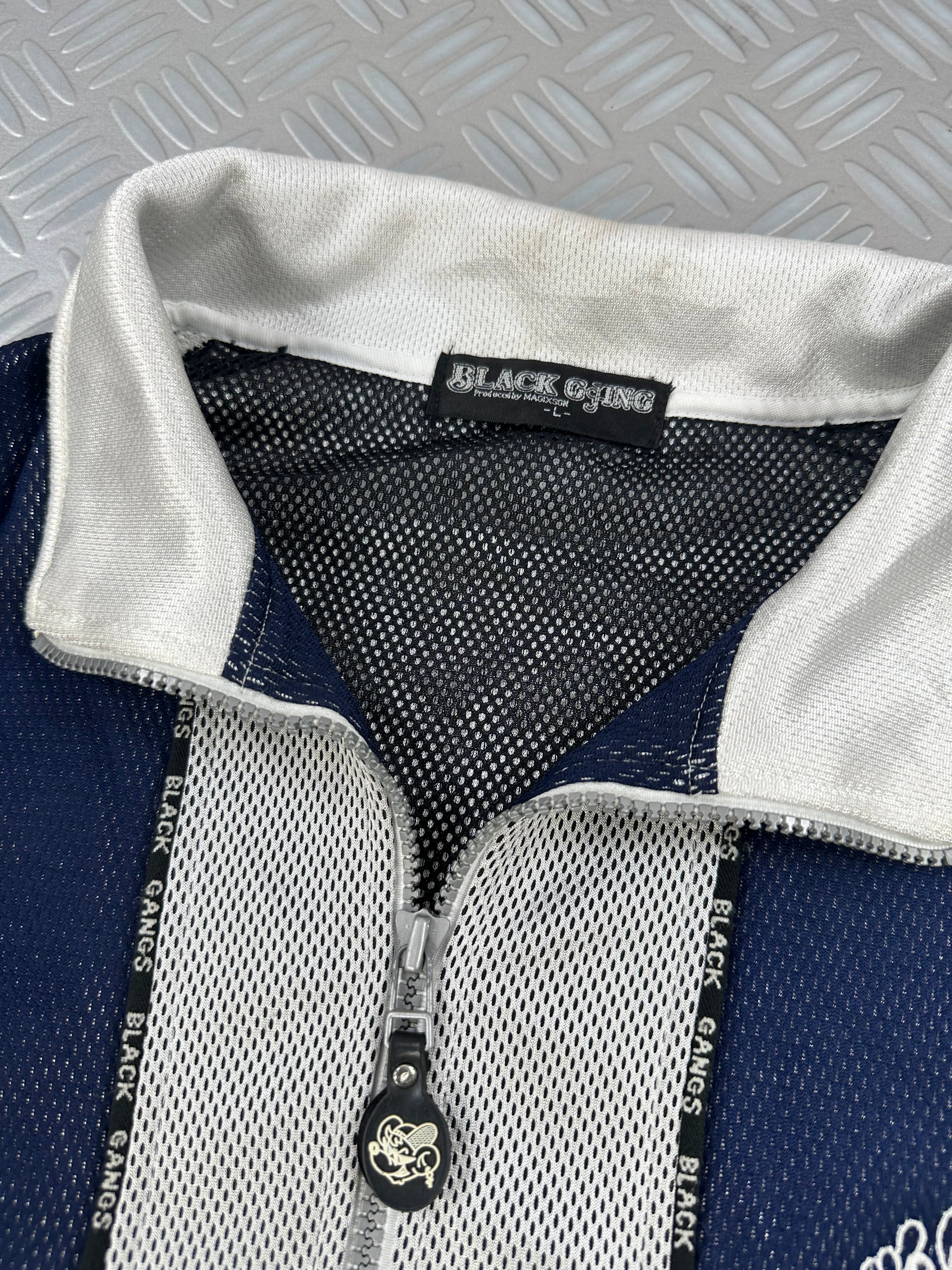 Black gang japanese jacket vintage 2000's