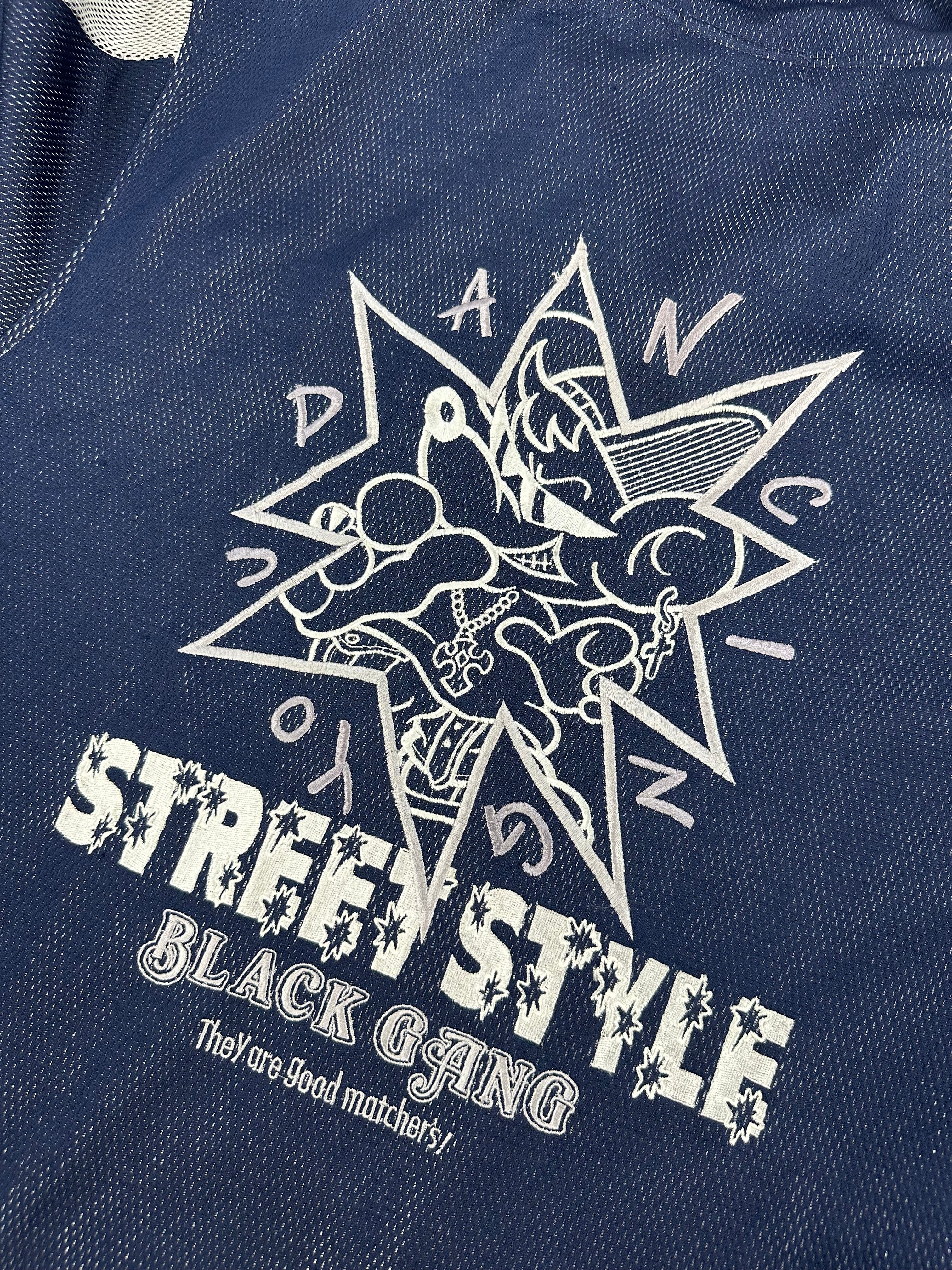 Black gang japanese jacket vintage 2000's