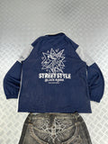 Black gang japanese jacket vintage 2000's